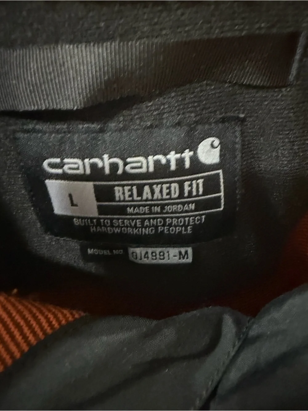 Carhartt Men's Rust Brown Sherpa Pullover Fleece